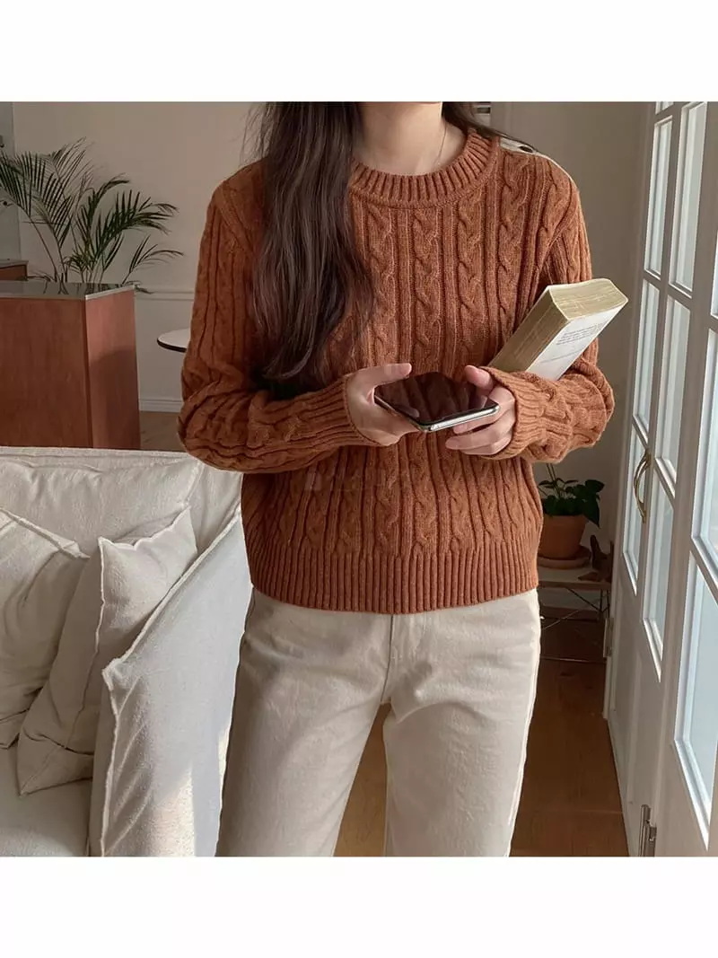 Tahiti - Korean Women Fashion - #thelittlethings - Button Knit Tee