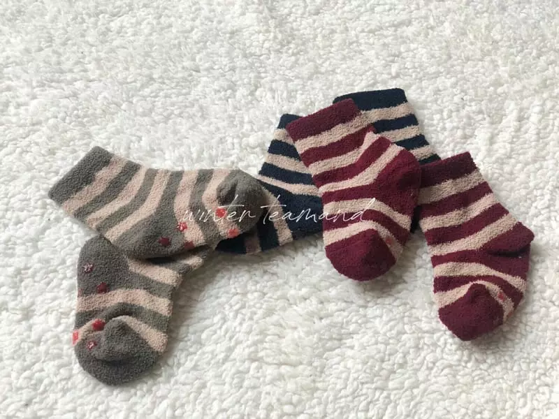 Teamand - Korean Children Fashion - #magicofchildhood - Stripes Sleep Socks Set