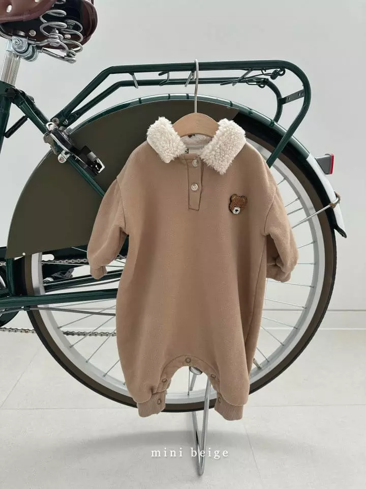 The Beige - Korean Baby Fashion - #babyboutique - Collar Bodysuit - 2