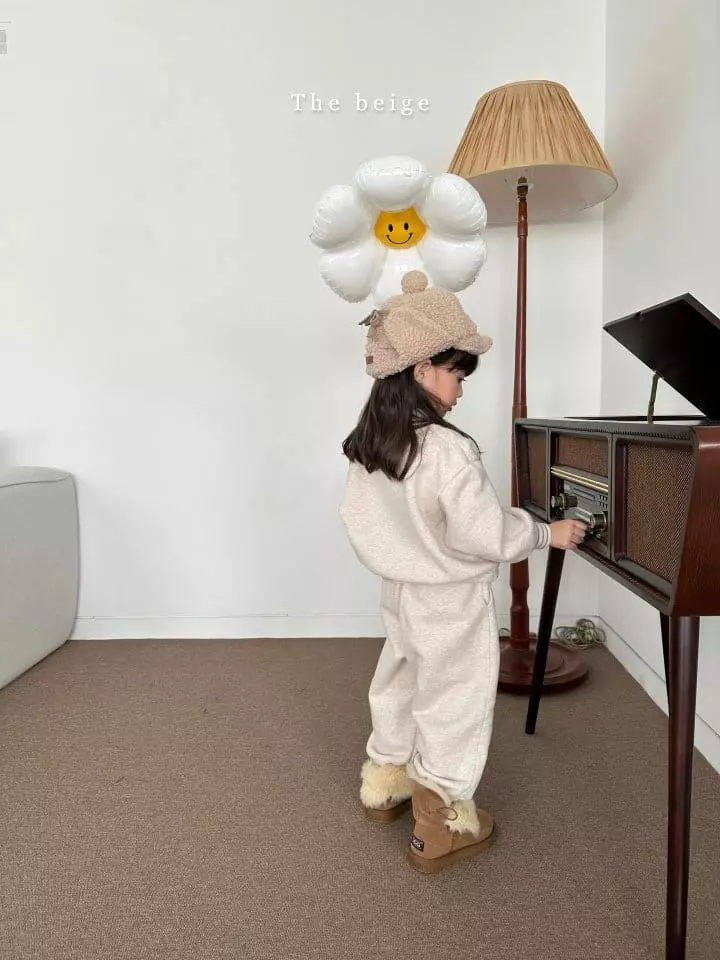The Beige - Korean Children Fashion - #prettylittlegirls - Half Zip-up Sweatshirt Set - 10