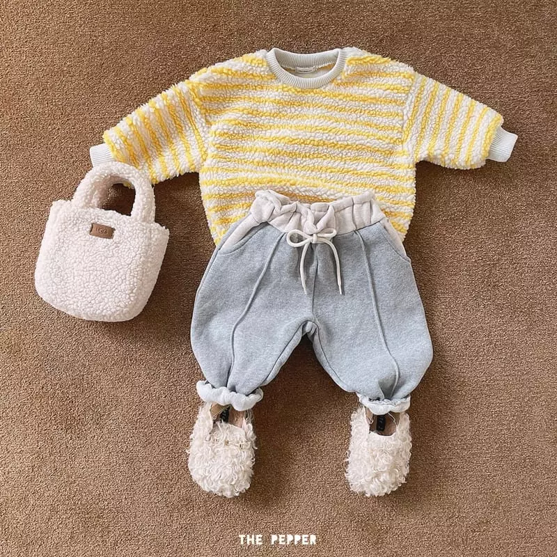 The Pepper - Korean Children Fashion - #kidsshorts - Color Bbogle Sweatshirt - 3