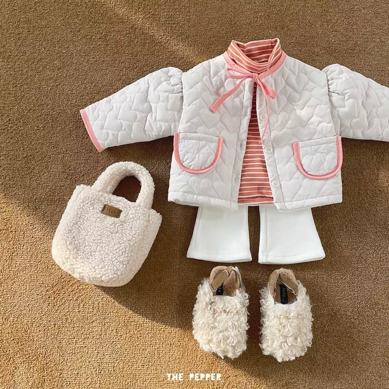 The Pepper - Korean Children Fashion - #kidsstore - Heart Puff Jacket - 5
