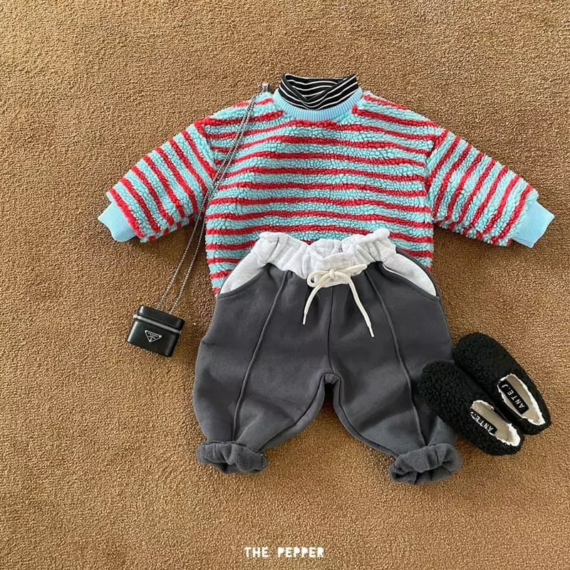 The Pepper - Korean Children Fashion - #kidsshorts - Color Bbogle Sweatshirt - 4