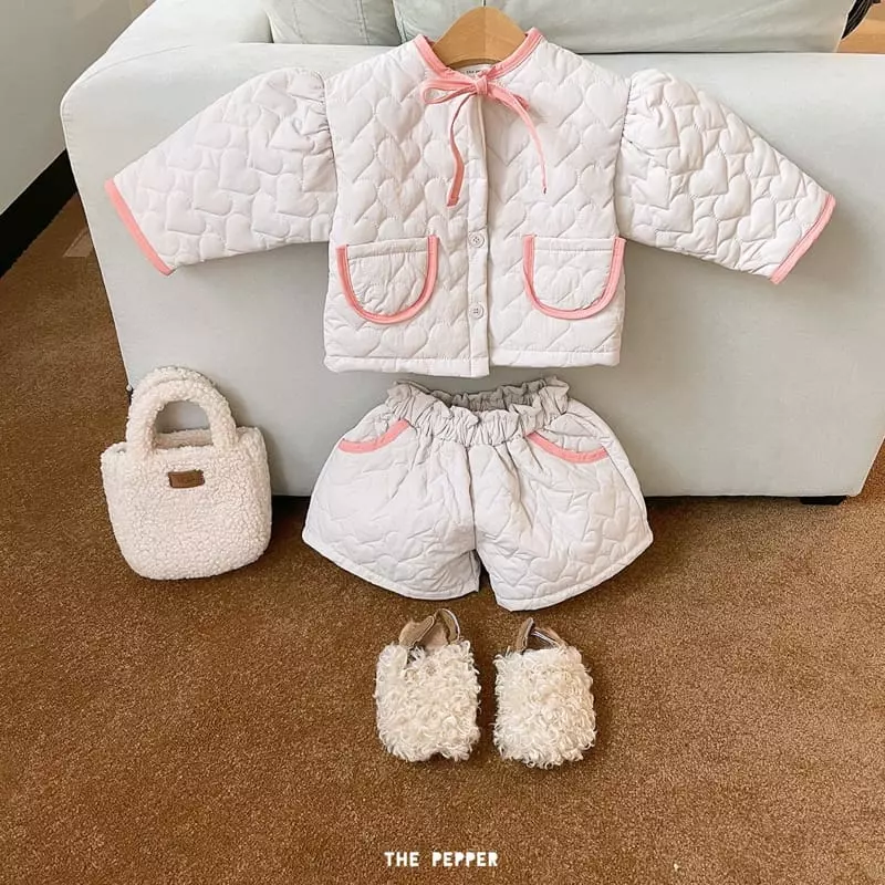 The Pepper - Korean Children Fashion - #kidzfashiontrend - Heart Puff Jacket - 6