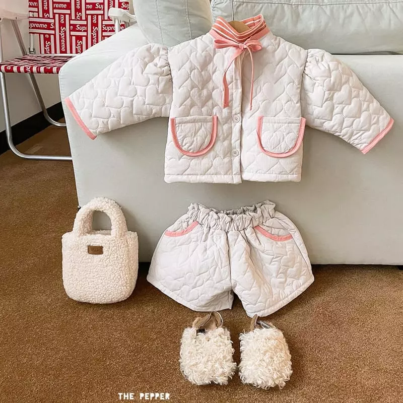 The Pepper - Korean Children Fashion - #littlefashionista - Heart Puff Jacket - 8