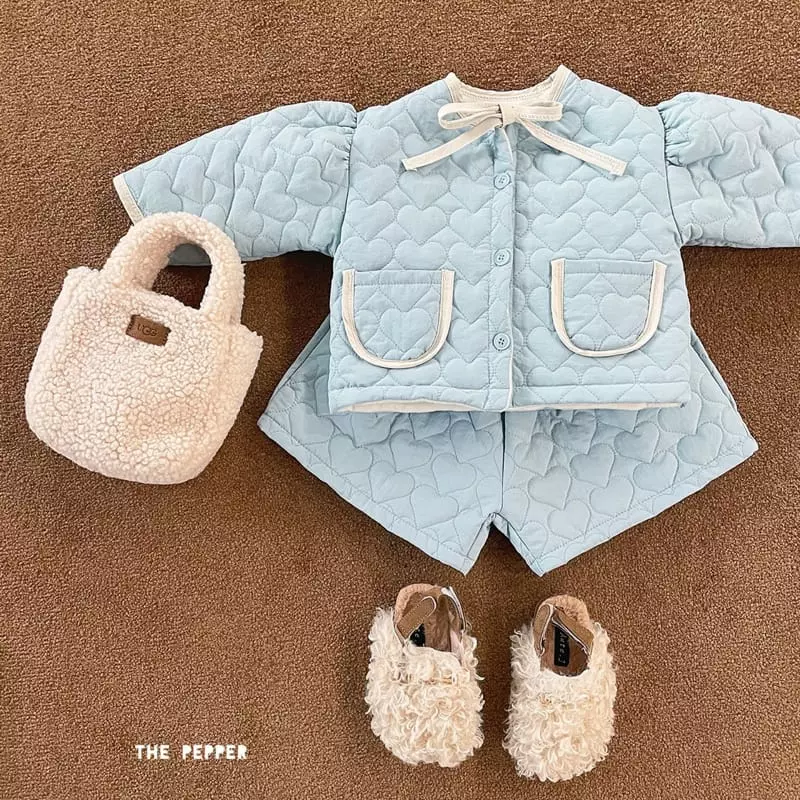 The Pepper - Korean Children Fashion - #minifashionista - Heart Puff Jacket - 10