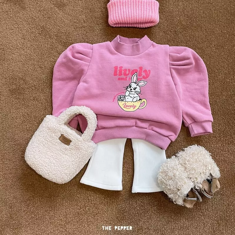 The Pepper - Korean Children Fashion - #minifashionista - Puff Rabbit Sweatshirt - 4