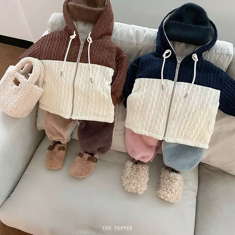 The Pepper - Korean Children Fashion - #toddlerclothing - Knit Collar Jacket - 4