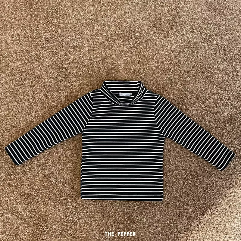 The Pepper - Korean Children Fashion - #todddlerfashion - Half Turtleneck Tee - 3