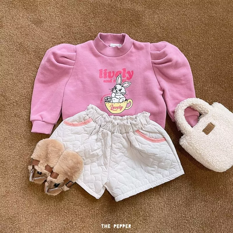 The Pepper - Korean Children Fashion - #toddlerclothing - Puff Rabbit Sweatshirt - 6