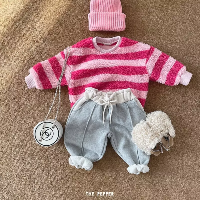 The Pepper - Korean Children Fashion - #toddlerclothing - Color Bbogle Sweatshirt - 12