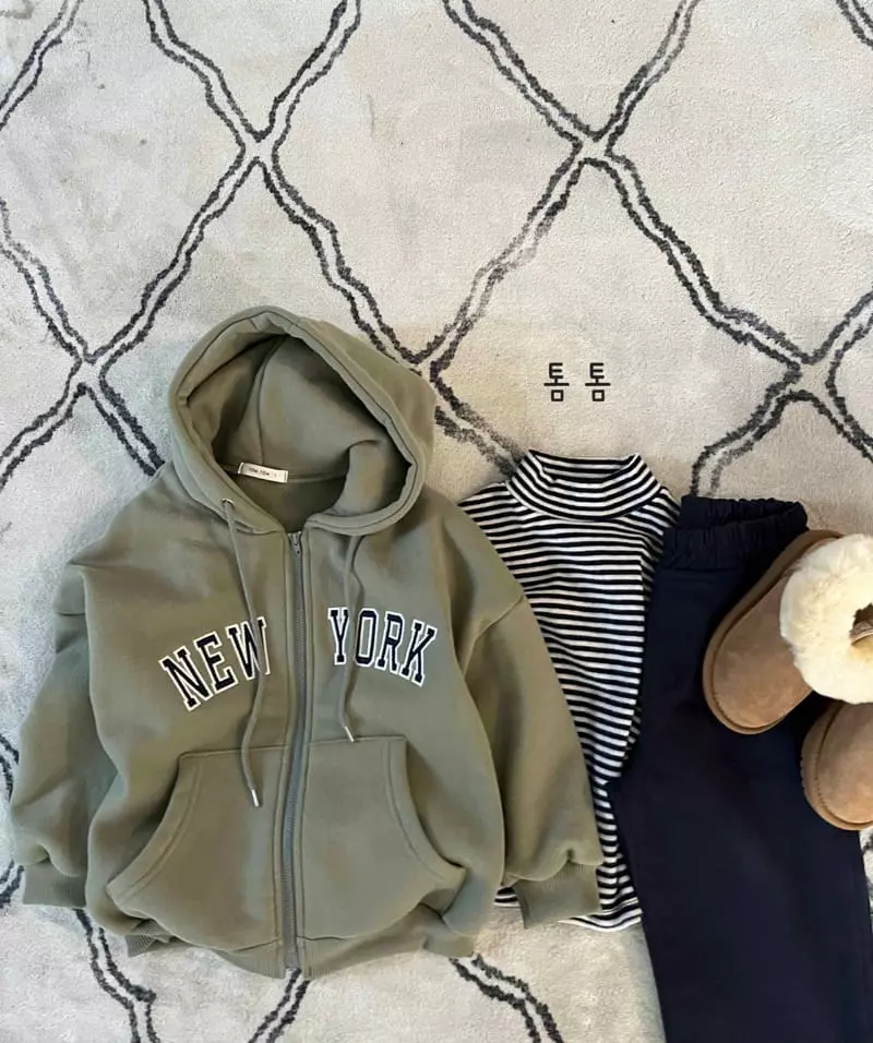 Tom Tom - Korean Children Fashion - #Kfashion4kids - Newyork Hoody Zip-up - 3