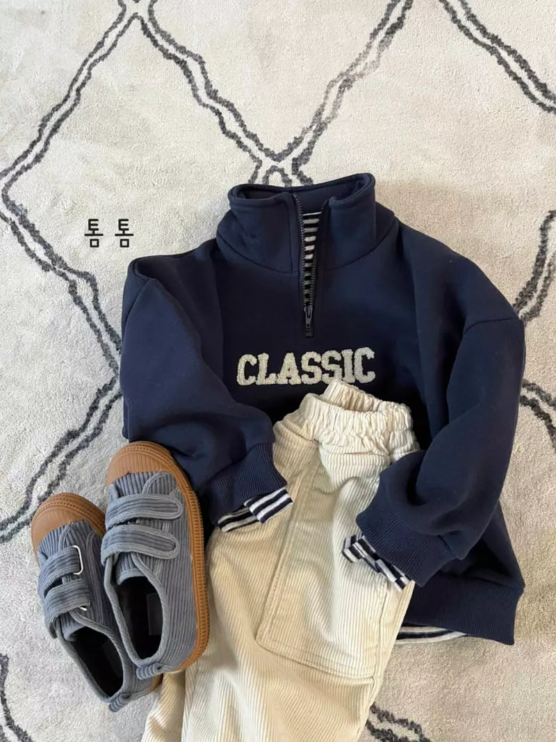 Tom Tom - Korean Children Fashion - #childofig - Tom Half Turtleneck Tee - 4