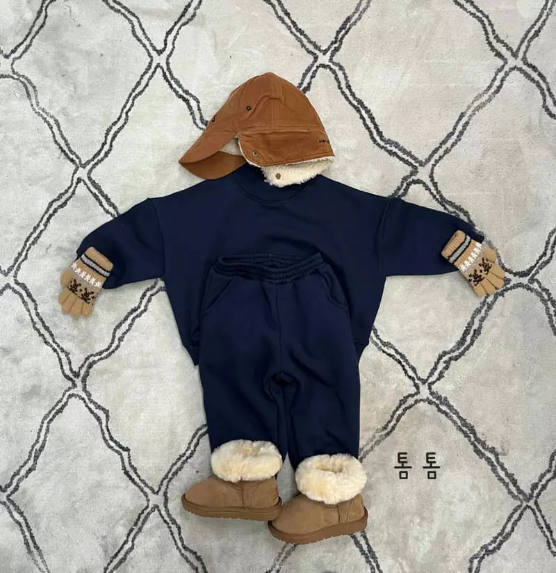 Tom Tom - Korean Children Fashion - #designkidswear - Half Basic Top Bottom Set - 8