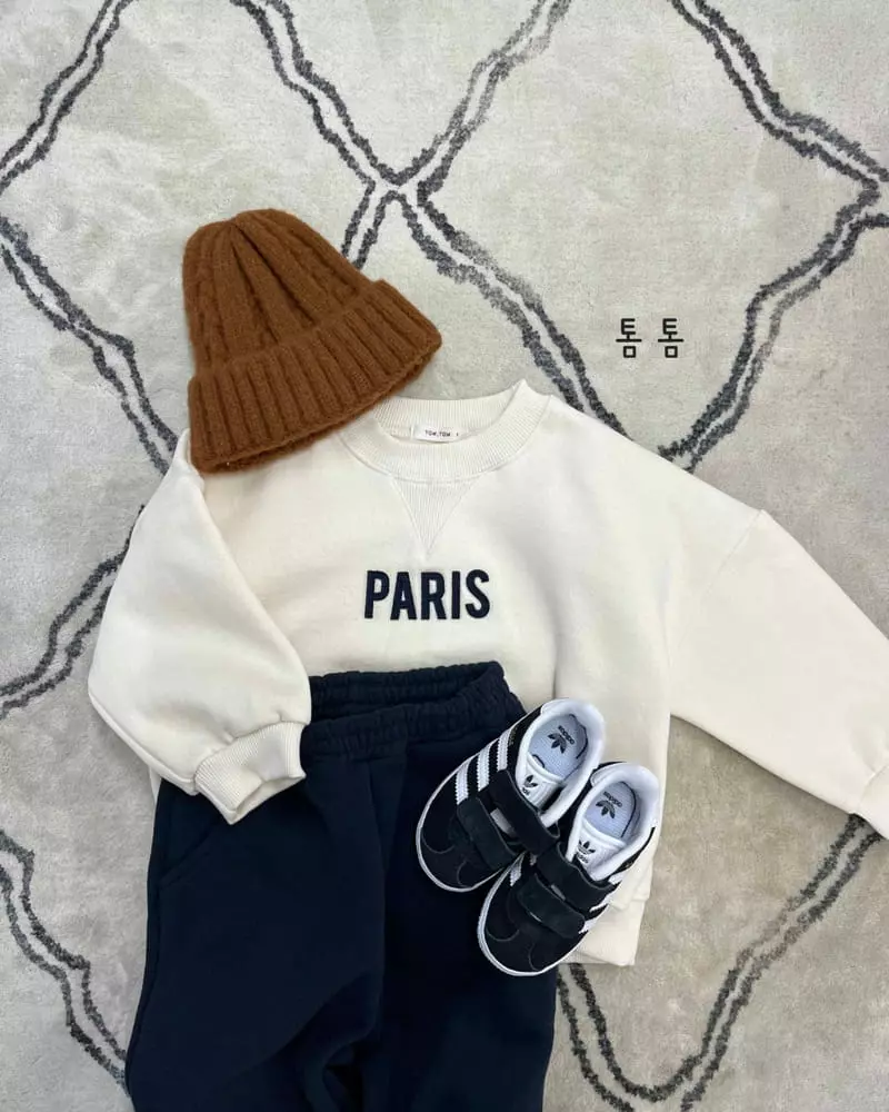 Tom Tom - Korean Children Fashion - #kidsstore - Paris Apleke Sweatshirt - 5