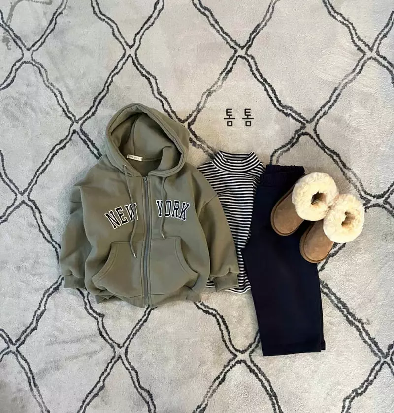 Tom Tom - Korean Children Fashion - #kidzfashiontrend - Newyork Hoody Zip-up - 2