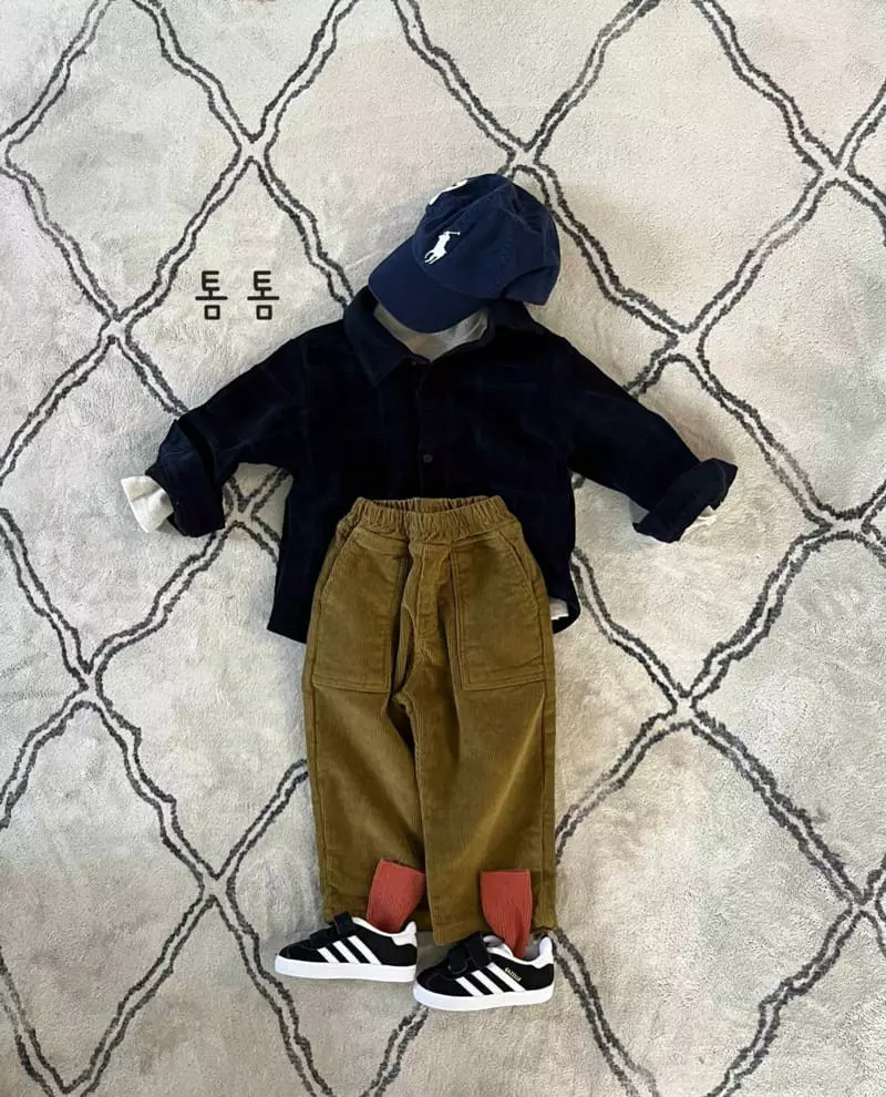 Tom Tom - Korean Children Fashion - #littlefashionista - Rib Check Shirt - 3