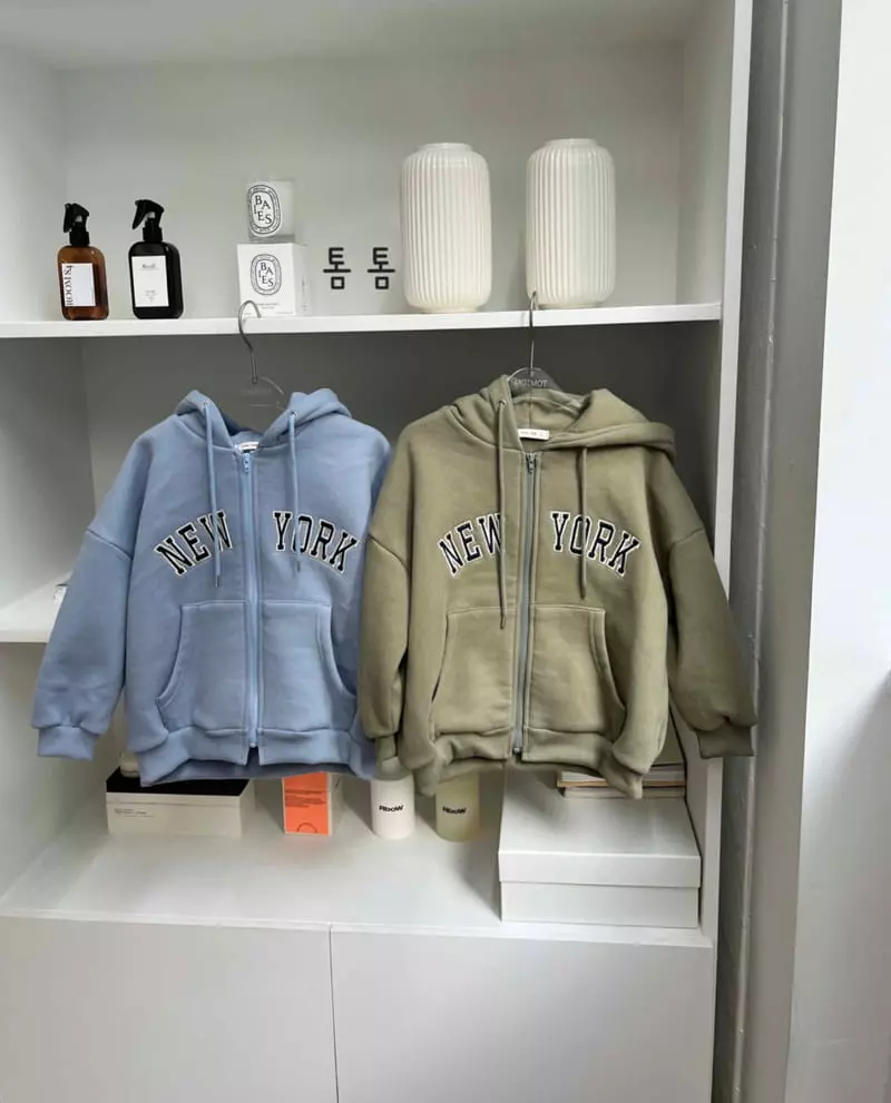 Tom Tom - Korean Children Fashion - #magicofchildhood - Newyork Hoody Zip-up - 5