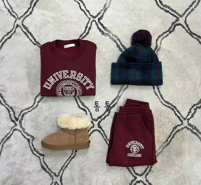 Tom Tom - Korean Children Fashion - #minifashionista - Chicago Top Bottom Set - 2