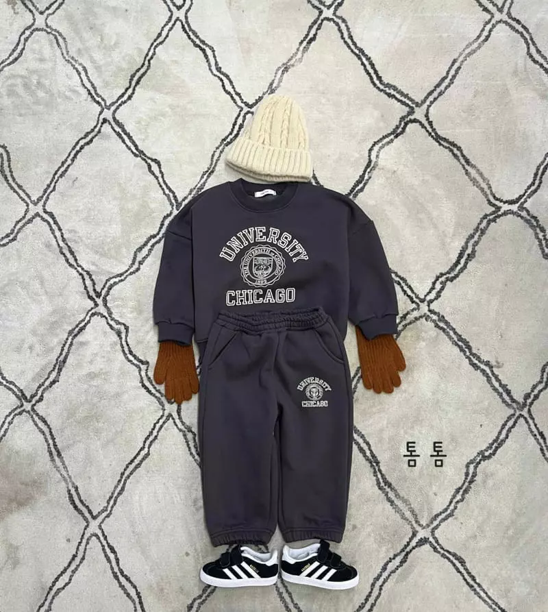 Tom Tom - Korean Children Fashion - #prettylittlegirls - Chicago Top Bottom Set - 3