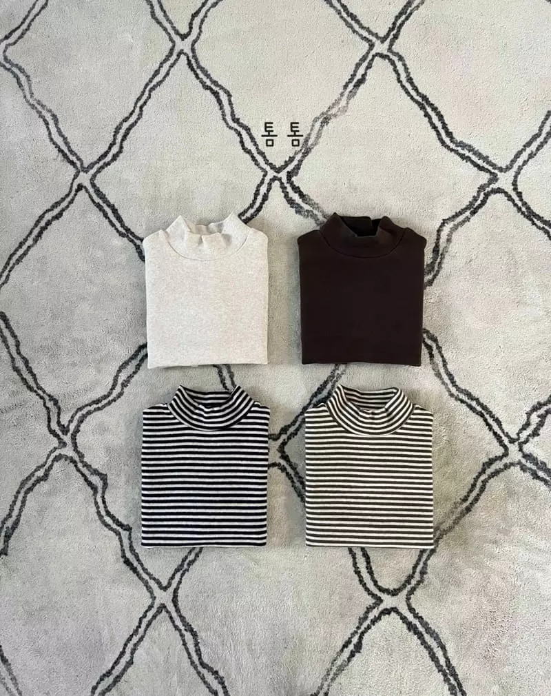Tom Tom - Korean Children Fashion - #prettylittlegirls - Tom Half Turtleneck Tee