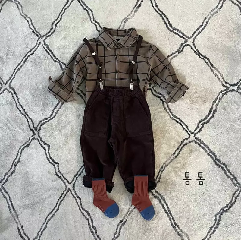 Tom Tom - Korean Children Fashion - #todddlerfashion - Square Rib Pants - 5