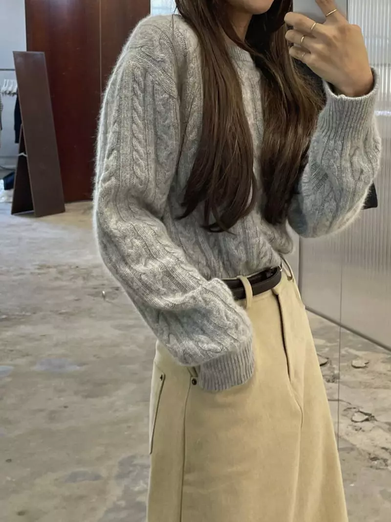 Und - Korean Women Fashion - #momslook - Peach Twill Skirt - 7