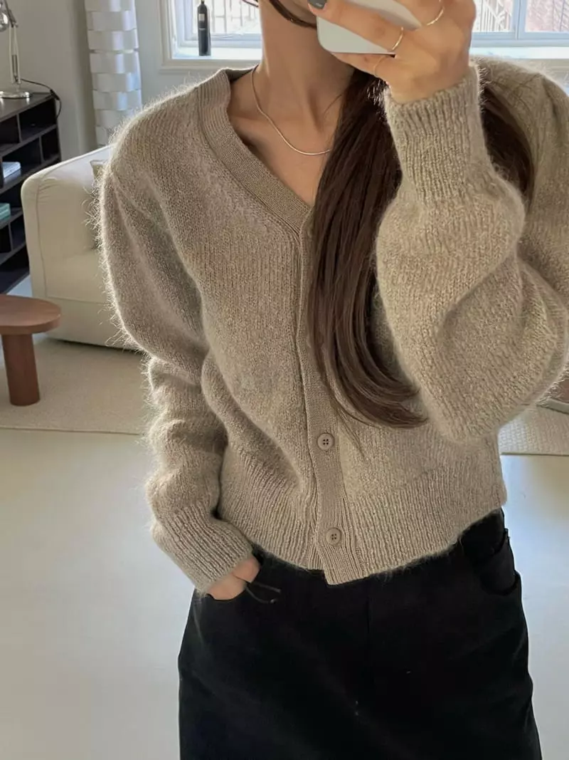 Und - Korean Women Fashion - #vintagekidsstyle - Balloon Kid Cardigan
