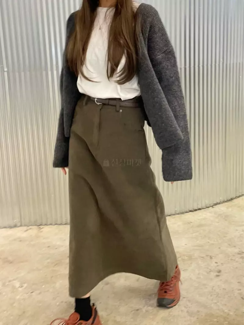 Und - Korean Women Fashion - #womensfashion - Peach Twill Skirt - 2