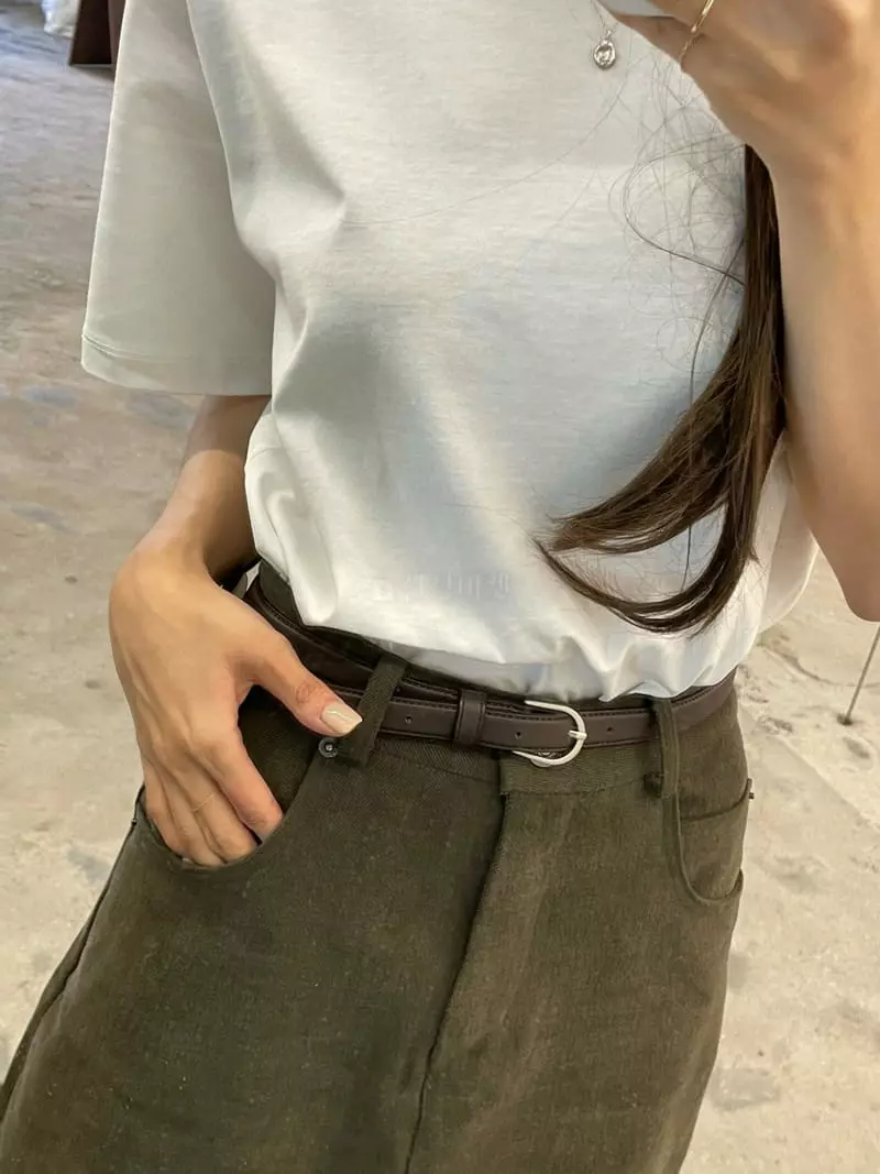 Und - Korean Women Fashion - #momslook - Peach Twill Skirt - 4