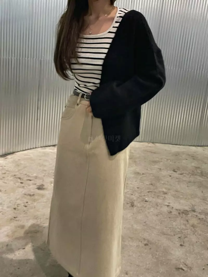 Und - Korean Women Fashion - #womensfashion - Peach Twill Skirt - 8