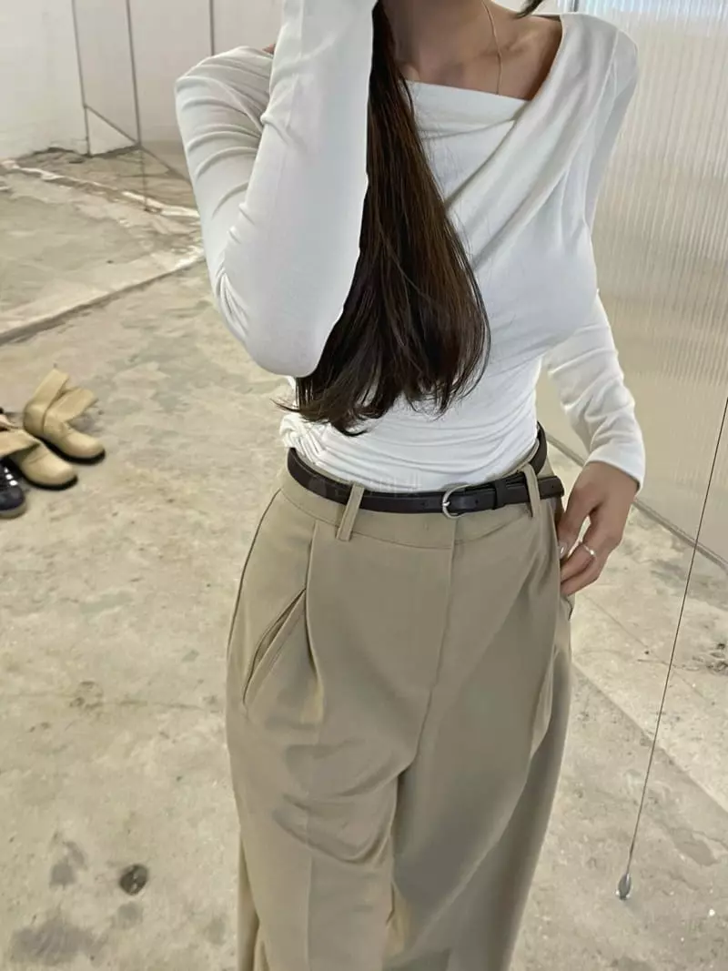 Und - Korean Women Fashion - #womensfashion - Twoway Shirring Ree - 6
