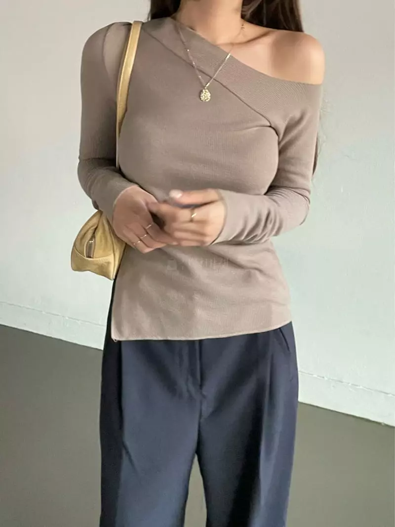 Und - Korean Women Fashion - #womensfashion - Unbal Tee