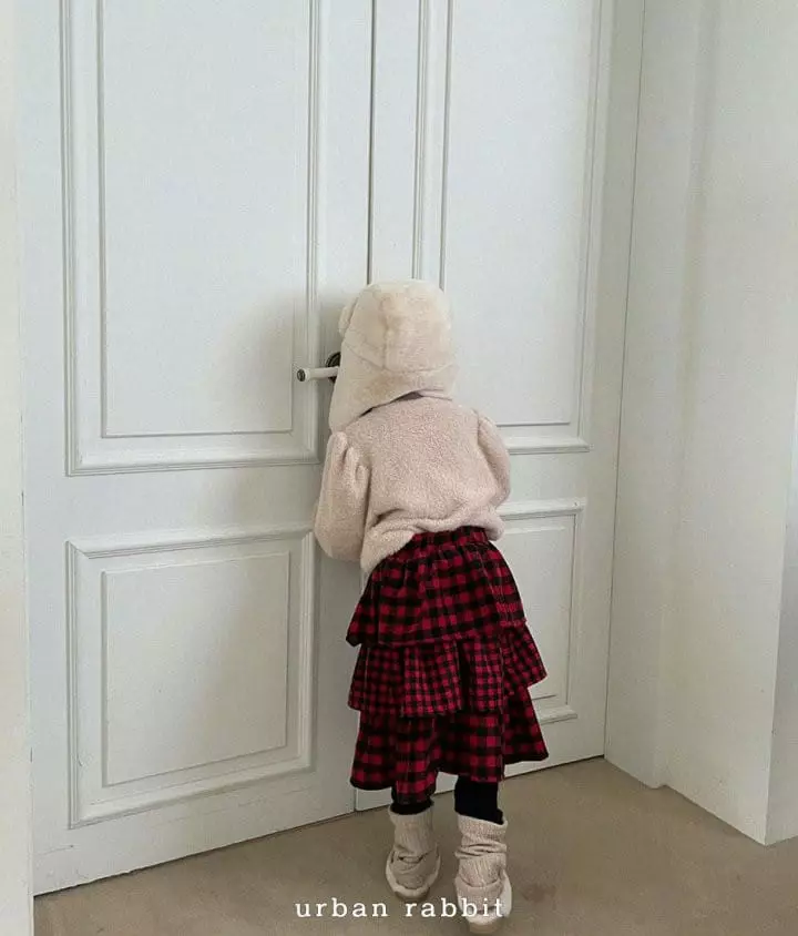 Urban Rabbit - Korean Children Fashion - #childofig - Check Cancan Skirt - 11