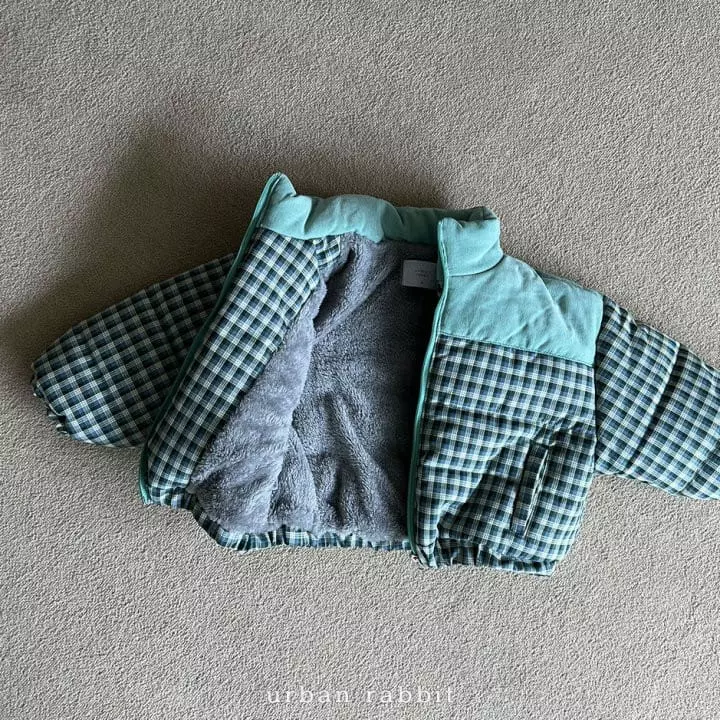 Urban Rabbit - Korean Children Fashion - #childofig - Check Jacquard Padding Jumper