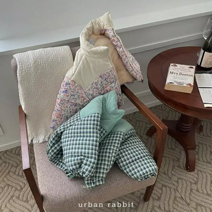 Urban Rabbit - Korean Children Fashion - #childofig - Check Jacquard Padding Jumper - 2
