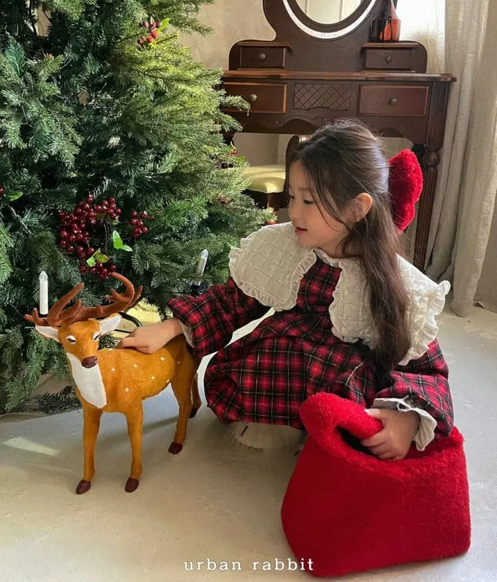 Urban Rabbit - Korean Children Fashion - #childofig - Christmas Check One-piece - 10