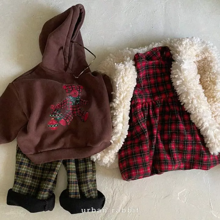 Urban Rabbit - Korean Children Fashion - #childrensboutique - Christmas Check Pants - 10