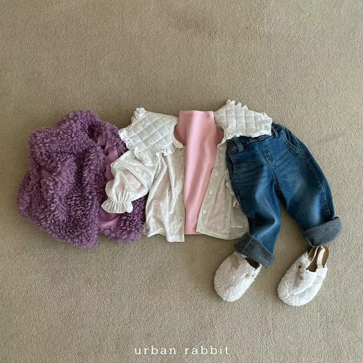 Urban Rabbit - Korean Children Fashion - #designkidswear - Quilting Velvet Blouse - 7