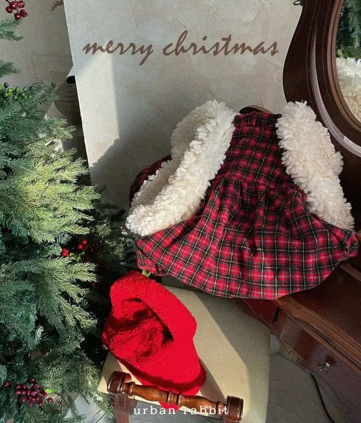 Urban Rabbit - Korean Children Fashion - #designkidswear - Christmas Check One-piece - 12