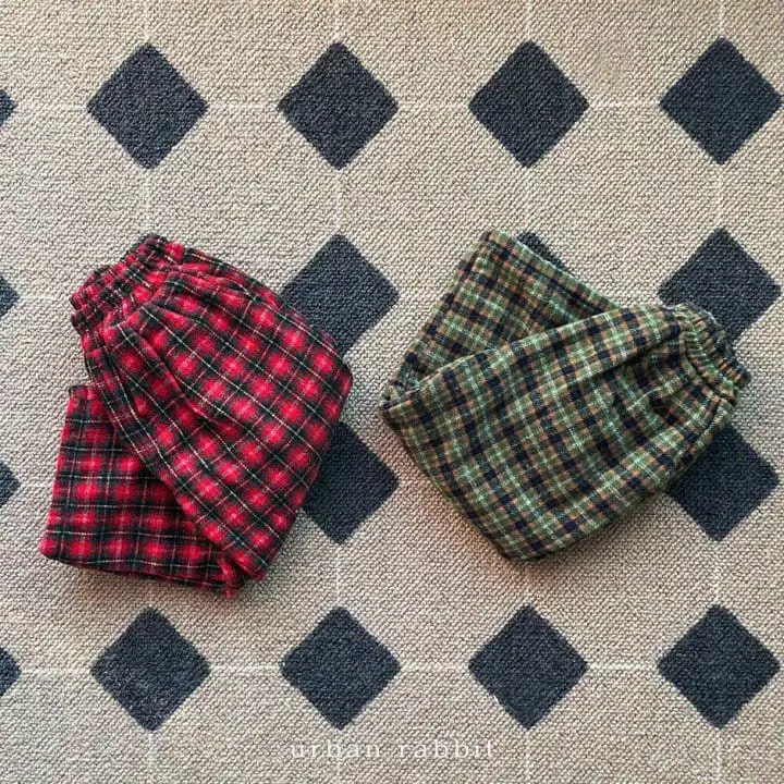 Urban Rabbit - Korean Children Fashion - #designkidswear - Christmas Check Pants - 11