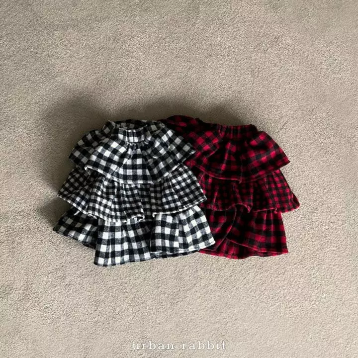 Urban Rabbit - Korean Children Fashion - #fashionkids - Check Cancan Skirt - 2
