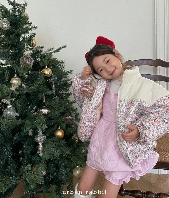 Urban Rabbit - Korean Children Fashion - #fashionkids - Flower Jacquard Padding Jumper - 5