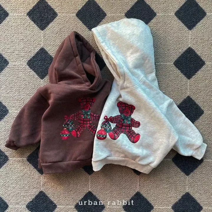 Urban Rabbit - Korean Children Fashion - #kidsshorts - Christmas Bear Hoody  - 2