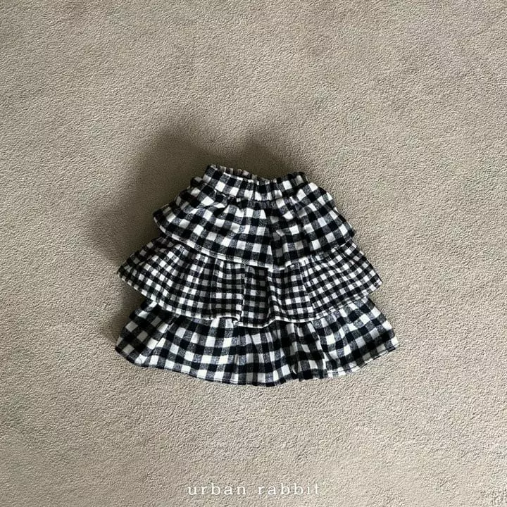 Urban Rabbit - Korean Children Fashion - #kidsshorts - Check Cancan Skirt - 4