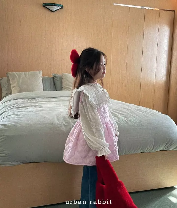 Urban Rabbit - Korean Children Fashion - #kidsstore - Quilting Velvet Blouse - 11