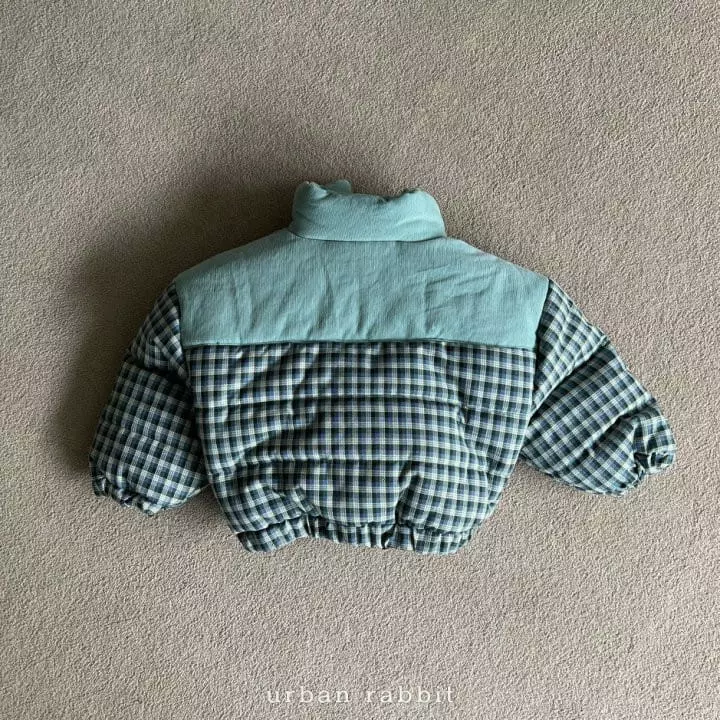 Urban Rabbit - Korean Children Fashion - #kidsstore - Check Jacquard Padding Jumper - 8