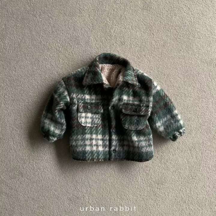 Urban Rabbit - Korean Children Fashion - #kidsstore - Brush Check Jacket - 5