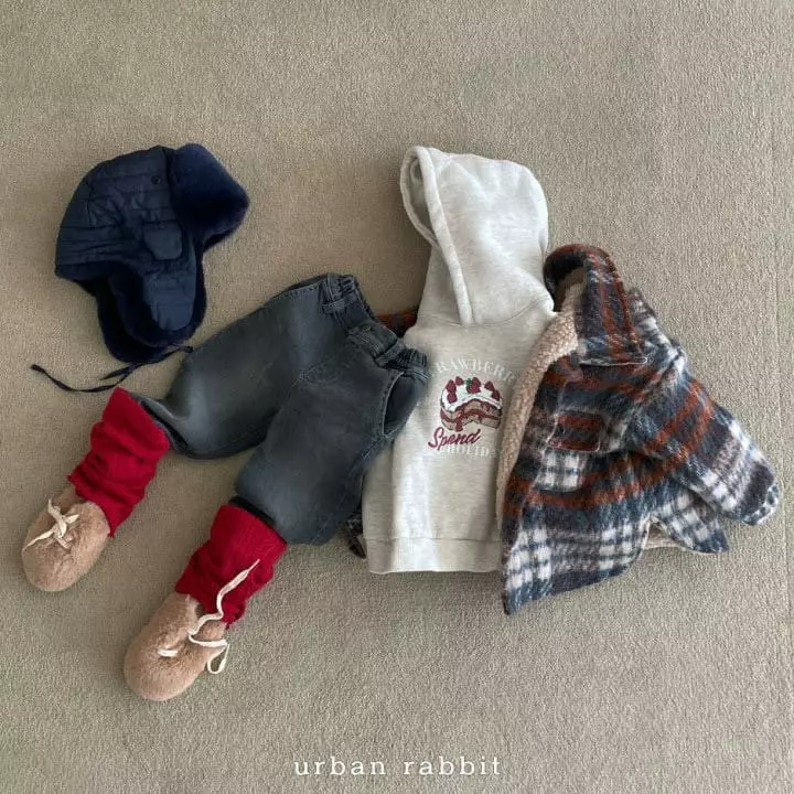 Urban Rabbit - Korean Children Fashion - #littlefashionista - Brush Check Jacket - 8