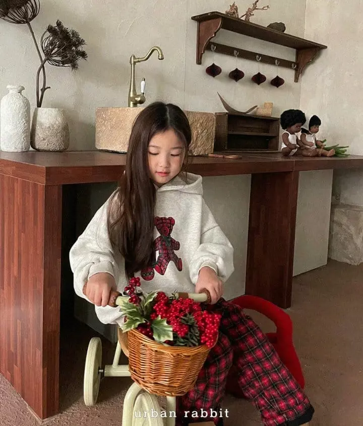 Urban Rabbit - Korean Children Fashion - #minifashionista - Christmas Bear Hoody  - 8